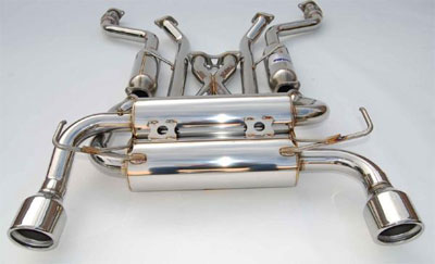 Invidia Gemini Exhaust (Single layer Ti Tips) - Nissan 350Z 02-08