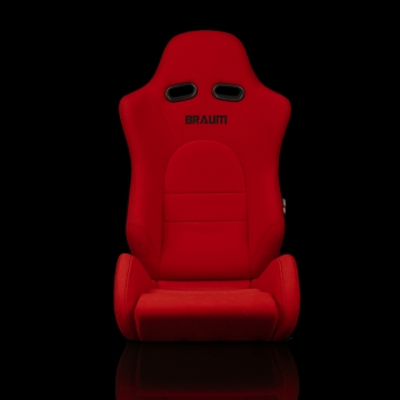 Braum Racing Advan Series Racing Seats (Pair) - Red Cloth