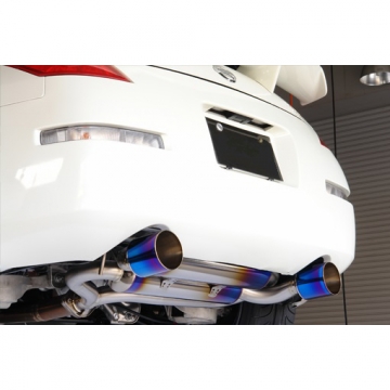 Amuse R1 Titan EXTRA Gold Ring Exhaust - Nissan 350Z VQ35DE 03-08