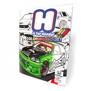 Max Boost "H Is For Honda" Coloring Book