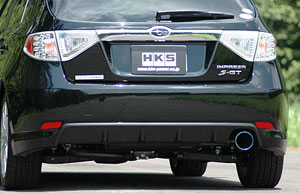 HKS Legamax Premium Exhaust - Subaru WRX 08+ Hatchback (Rear Section Only)