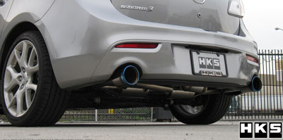 HKS Legamax Premium Exhaust - Mazda Mazdaspeed 3 2010+ (Rear Section Only)