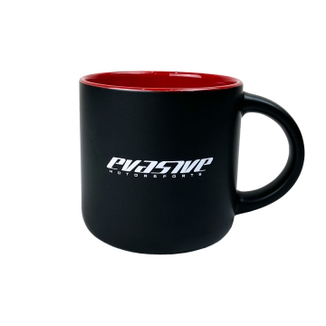Evasive Motorsports Coffee Mug - Matte Black / Red 14oz