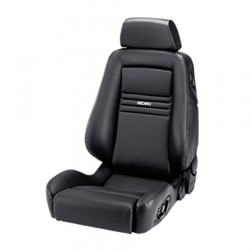 Recaro Ergomed ES Seat - Leather Black Bolster / Leather Black Insert / White Logo / Left