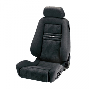 Recaro Ergomed ES Seat - Nardo Black Bolster / Artista Black Insert / White Logo / Left