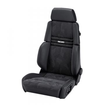 Recaro Orthoped Seat - Leather Black Bolster / Artista Black Insert / White Logo / Left