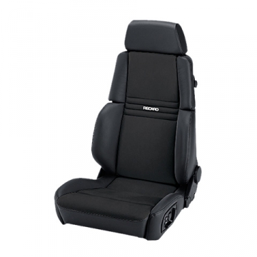 Recaro Orthoped Seat - Leather Black Bolster / Leather Black Insert / White Logo / Left