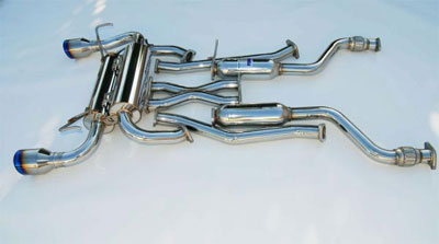 Invidia Gemini Exhaust (Rolled Ti Tips) - Infiniti FX35 2/4WD 2009+
