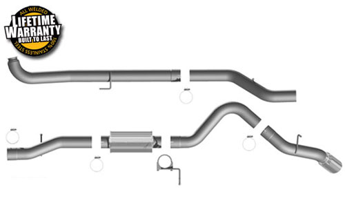 Magnaflow Turboback Exhaust - GMC Duramax 01-07, 4 System V8 6.6L (DIESEL)