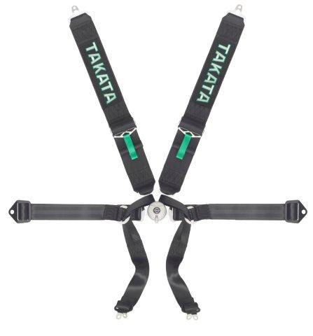 Takata Formula 6 Harness (6pt bolt-on) - Black