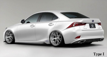 Aimgain Rear Under Spoiler Type 1 - Lexus IS IS350/300H/IS250 F-Sport 14-16 (CF-FRP Wrapped w/ Carbon)