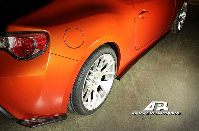 APR Performance Carbon Fiber Rear Bumper Skirts - Scion FR-S / Subaru BRZ 2013+