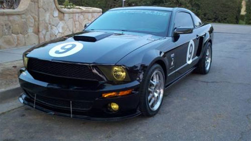 APR Carbon Front Splitter with Rods - Ford Mustang Shelby 2007-09 GT500 with Stock Airdam