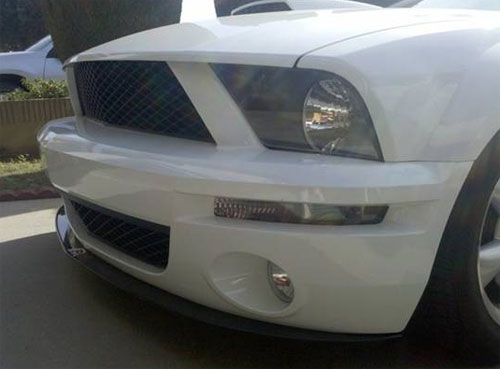 APR Carbon Front Splitter with Rods - Ford Mustang Shelby 2007-09 GT500 without Stock Airdam