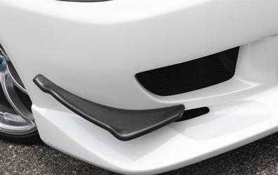 C-West Front Canard - Mitsubishi Lancer EVO 2008+(Carbon)