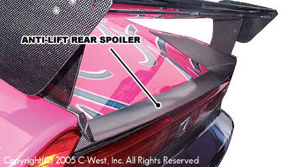 C-West Anti-Lift Rear Spoiler - Acura NSX NA1/2 (Carbon)