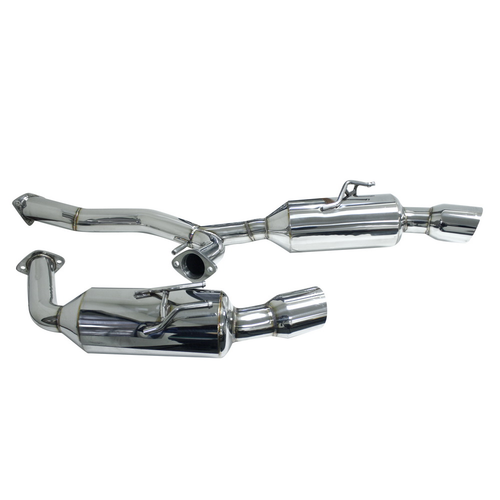 DC Sports Dual Canister Stainless Steel Cat-Back Exhaust - Mitsubishi Evolution X 08-09