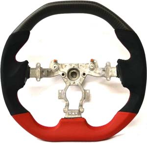 DCT Motorsports Sportive Flat Top Matte Carbon Flat Bottom Steering Wheel (Black Edition) - Nissan GT-R R35 08-14