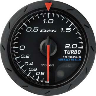 Defi Advance CR 52mm Turbo Gauge - 200KPA Black
