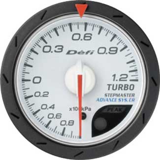 Defi Advance CR 52mm Turbo Gauge - 120KPA White