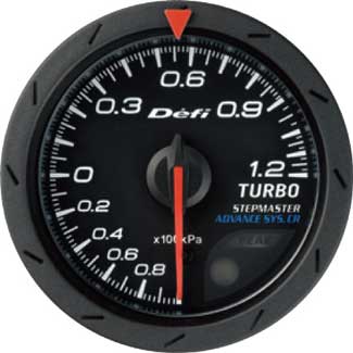 Defi Advance CR 52mm Turbo Gauge - 120KPA Black