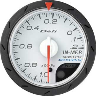 Defi Advance CR 52mm Manifold Pressure Gauge - White