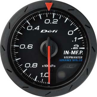 Defi Advance CR 52mm Manifold Pressure Gauge - Black
