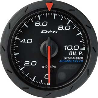 Defi Advance CR 52mm Oil Pressure Gauge - Black