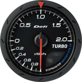 Defi Advance CR 60mm Turbo Gauge - 200KPA Black