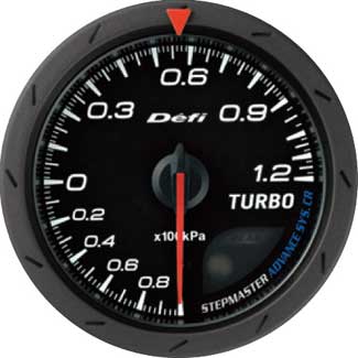 Defi Advance CR 60mm Turbo Gauge - 120KPA Black