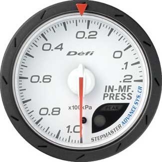 Defi Advance CR 60mm Manifold Pressure Gauge - White