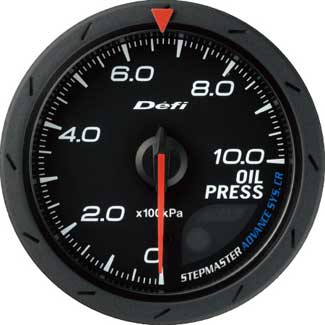 Defi Advance CR 60mm Oil Pressure Gauge - Black