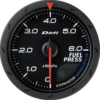 Defi Advance CR 60mm Fuel Pressure Gauge - Black