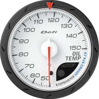 Defi Advance CR 60mm Oil Temp Gauge - White