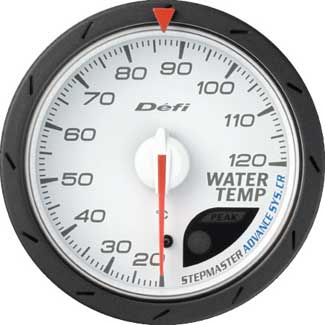 Defi Advance CR 60mm Water Temp Gauge - White