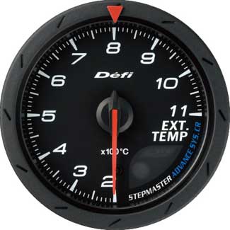 Defi Advance CR 60mm Exhaust Temp Gauge - Black