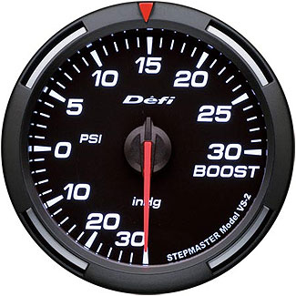 Defi White Racer Gauge (60mm) - Boost