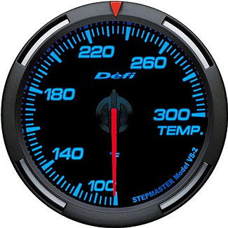 Defi Blue Racer Gauge (60mm) - Temperature