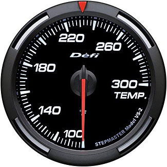 Defi White Racer Gauge (60mm) - Temperature
