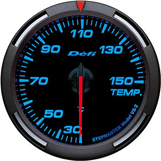 Defi Blue Racer Gauge Si (60mm) - Temperature