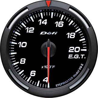 Defi White Racer Gauge (60mm) - Exhaust Temperature