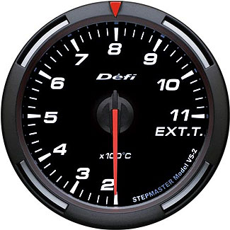 Defi White Racer Gauge Si (60mm) - Exhaust Temperature