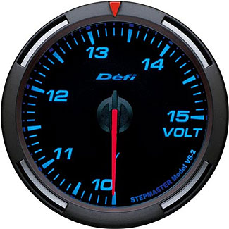 Defi Blue Racer Gauge (60mm) - Volt