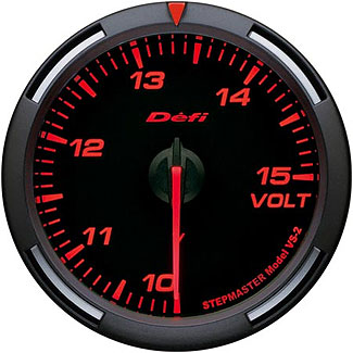 Defi Red Racer Gauge (60mm) - Volt
