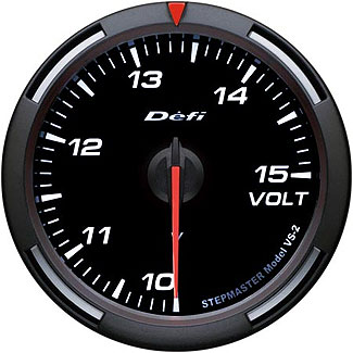 Defi White Racer Gauge (60mm) - Volt