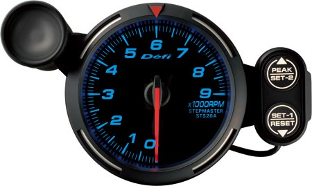 Defi Blue Racer Tachometer (80mm) - 9000RPM