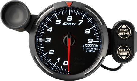 Defi White Racer Tachometer (80mm) - 9000RPM