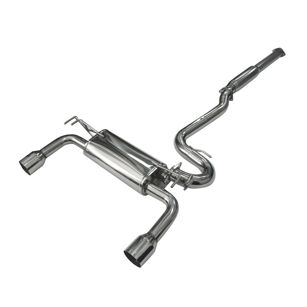 DC Sports Dual Tip Exit Stainless Steel Cat-Back Exhaust - Mitsubishi Lancer Ralliart 2009