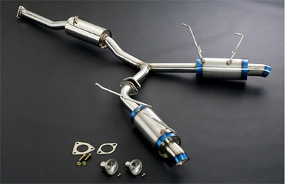J's Racing Titanium FX-PRO 60RS Dual Exhaust - Honda S2000 00-09