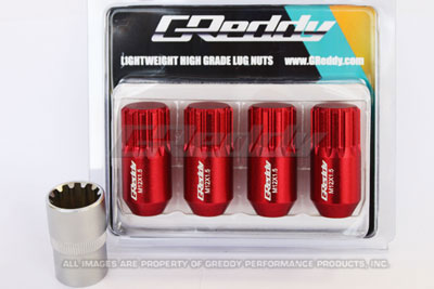 Greddy Red Locking Lug Nuts